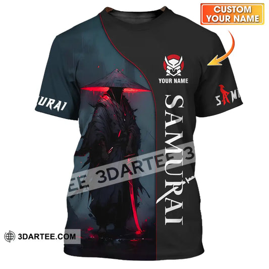 Unisex Shirt - Custom Name Night Samurai T-Shirt