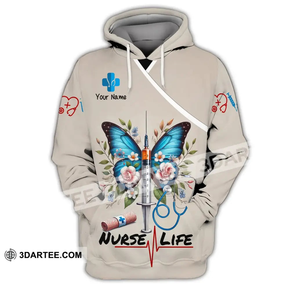 Unisex Shirt - Custom Name Nurse Life Hoodie / S T-Shirt