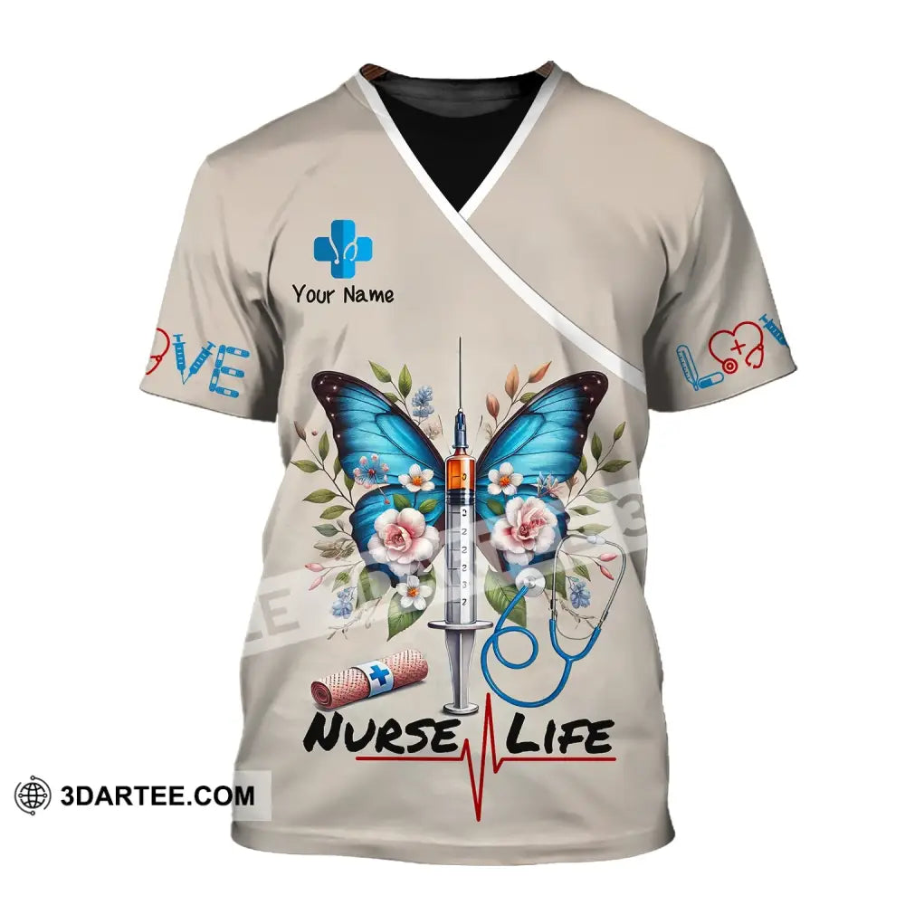 Unisex Shirt - Custom Name Nurse Life T-Shirt / S T-Shirt