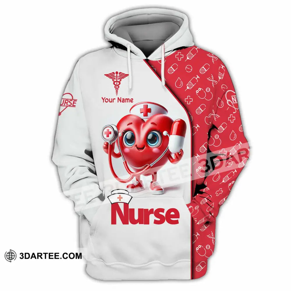 Unisex Shirt Custom Name Nurse T-Shirt Hoodie / S T-Shirt