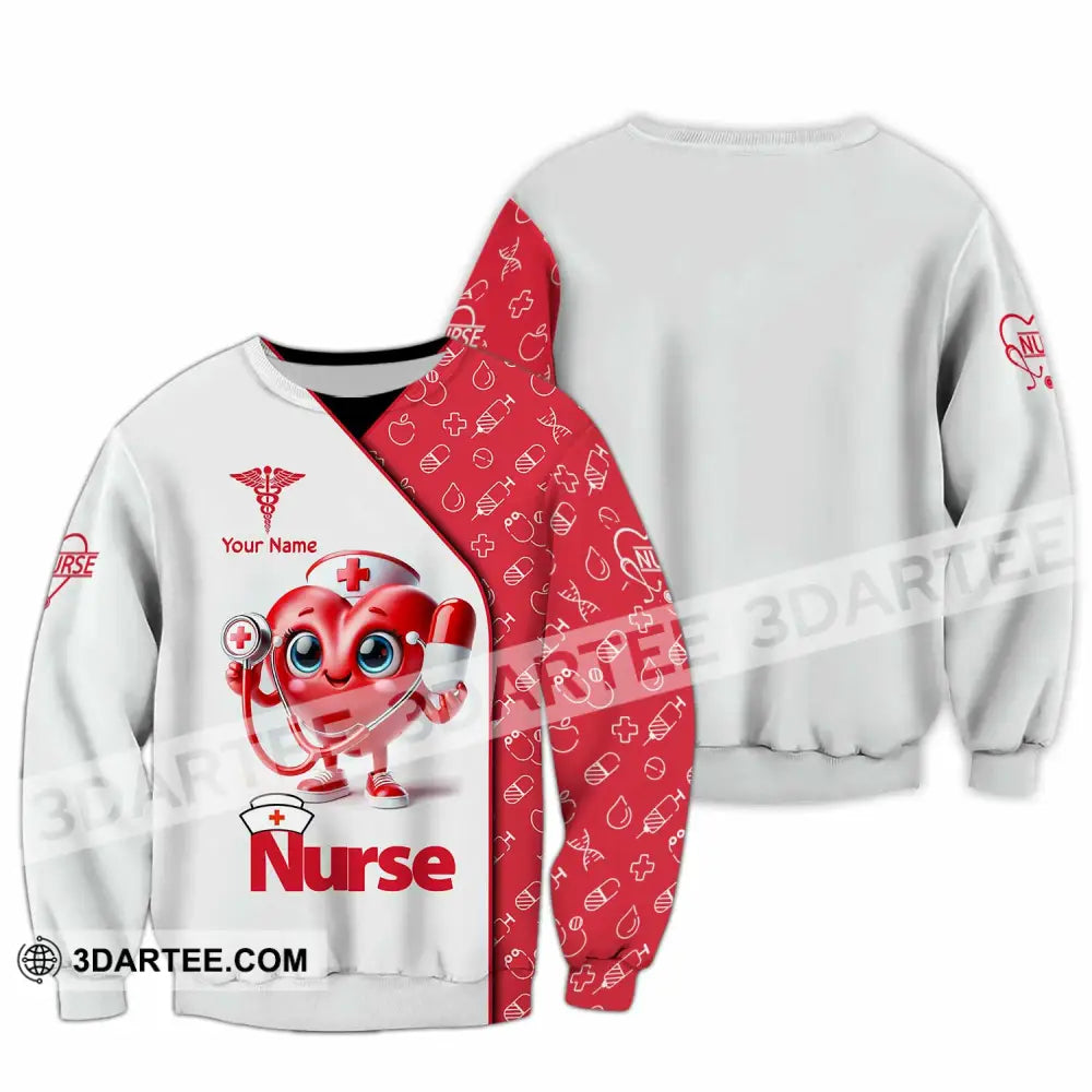 Unisex Shirt Custom Name Nurse T-Shirt Long Sleeve / S T-Shirt