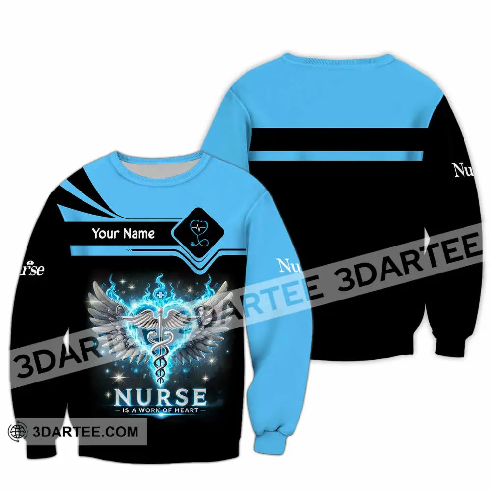 Unisex Shirt Custom Name Nurse T-Shirt Long Sleeve / S T-Shirt