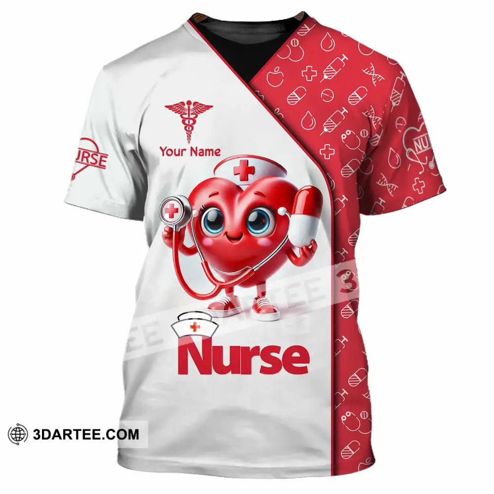 Unisex Shirt Custom Name Nurse T-Shirt / S T-Shirt