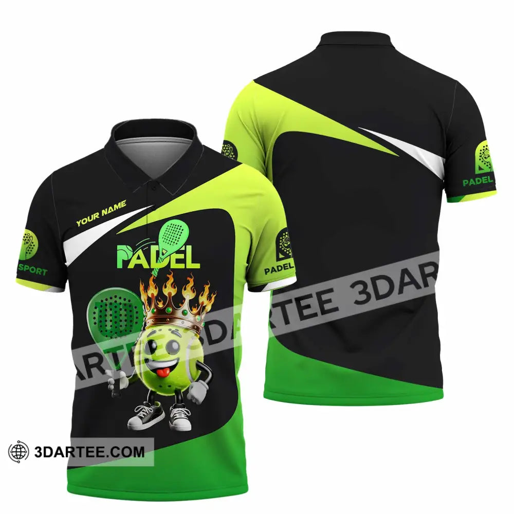 Unisex Shirt Custom Name Padel Polo Long Sleeve / S T-Shirt