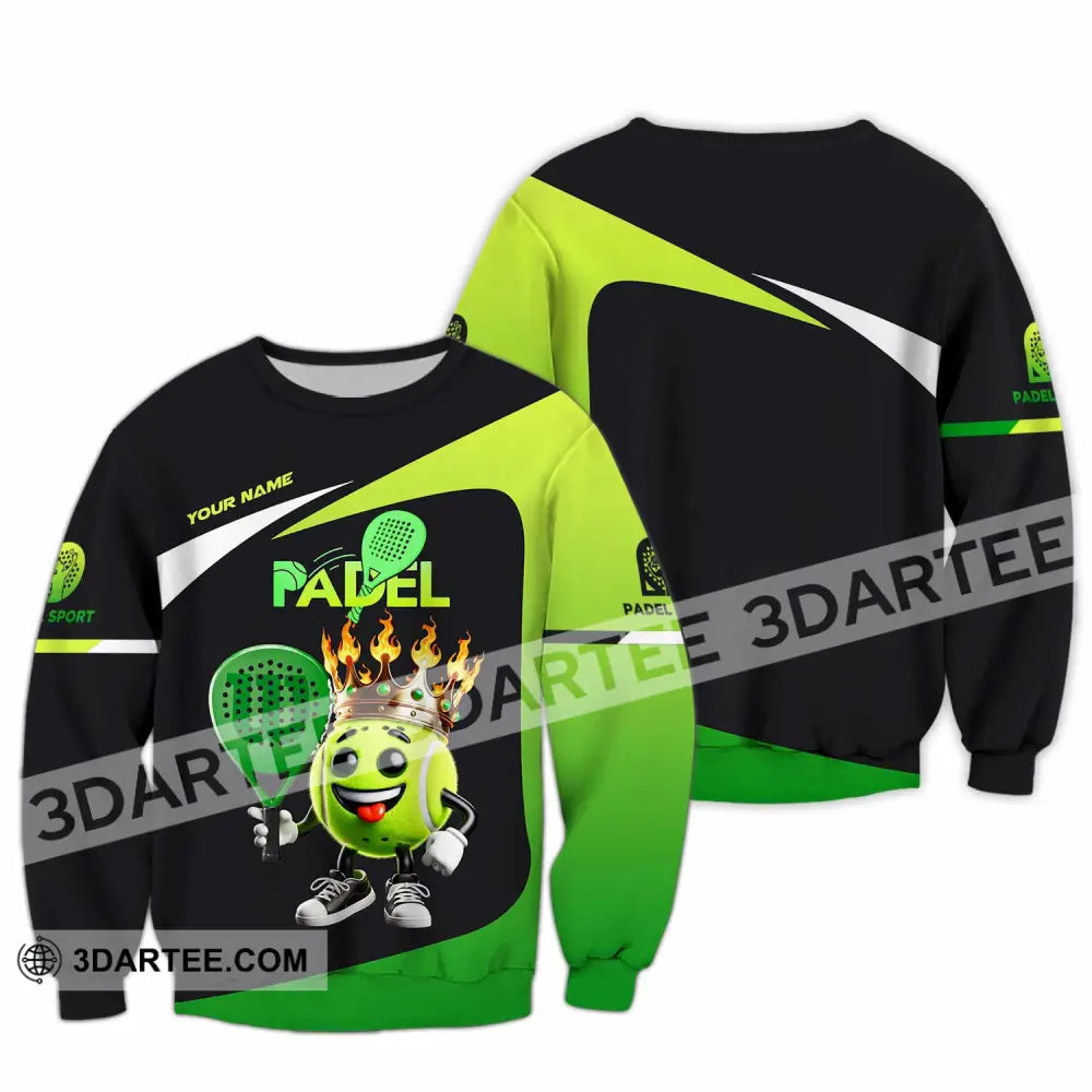 Unisex Shirt Custom Name Padel Polo Long Sleeve / S T-Shirt