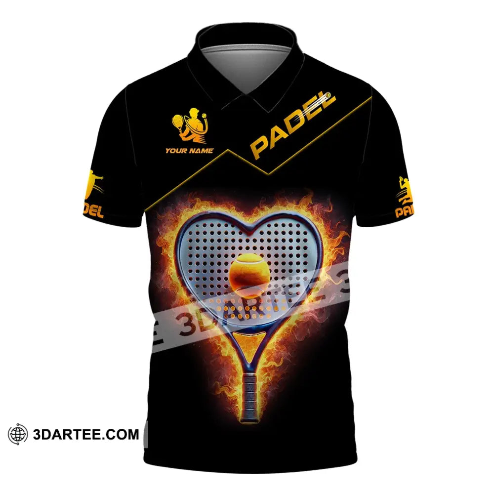 Unisex Shirt - Custom Name Padel Tennis Polo / S T-Shirt