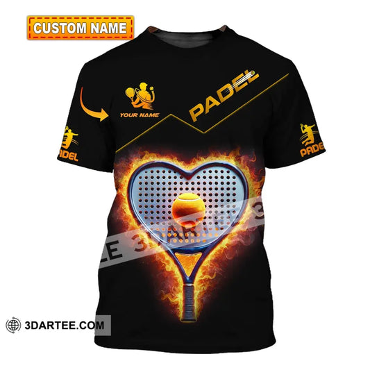 Unisex Shirt - Custom Name Padel Tennis T-Shirt