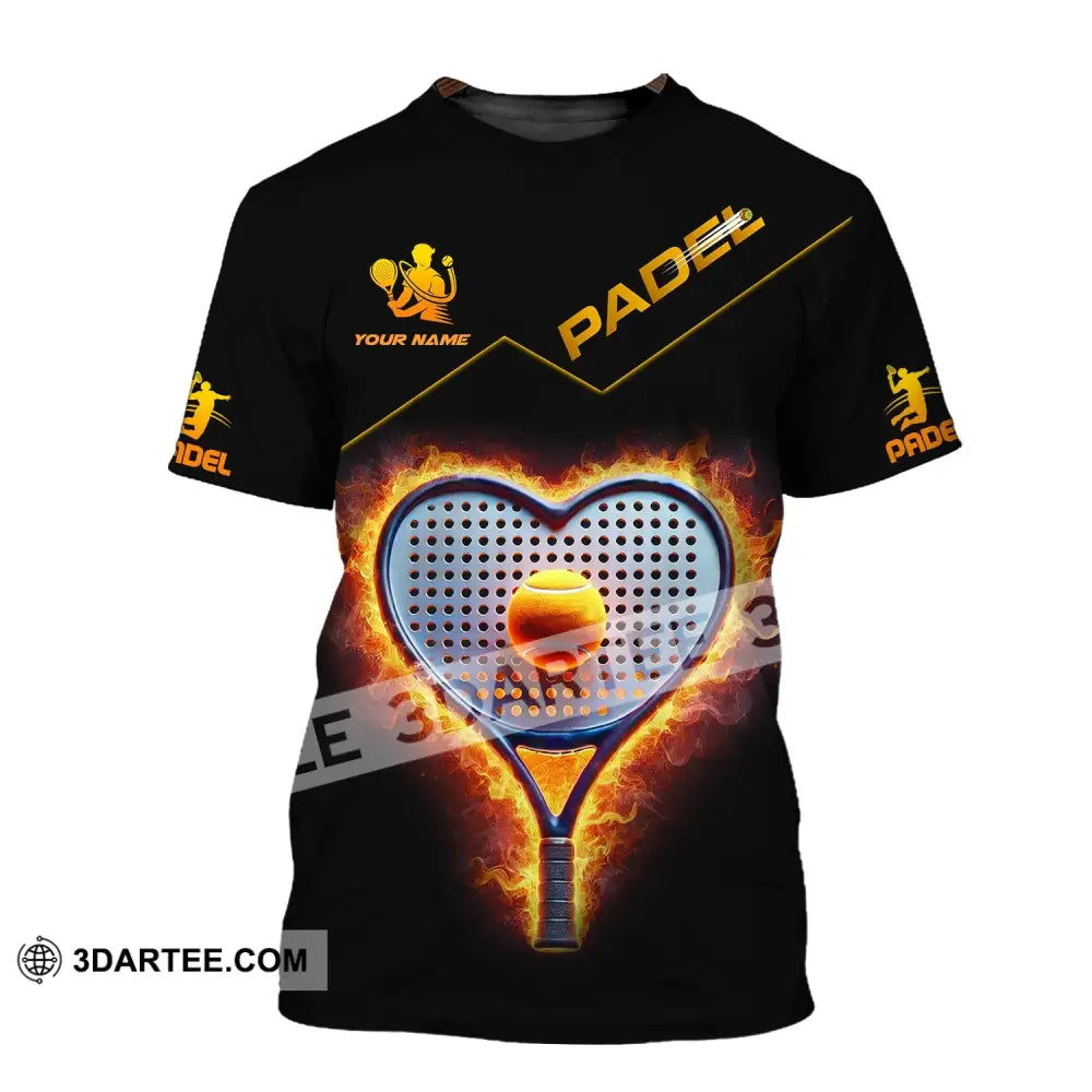 Unisex Shirt - Custom Name Padel Tennis T-Shirt / S T-Shirt