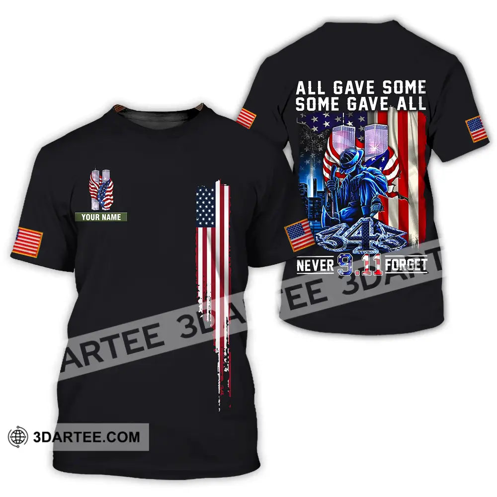 Unisex Shirt - Custom Name Patriot Day 911 All Gave Some T-Shirt / S T-Shirt