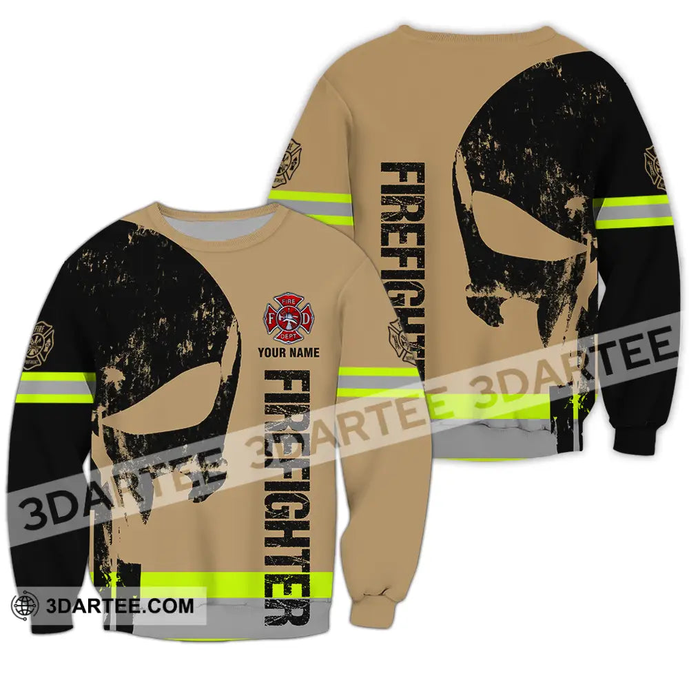 Unisex Shirt - Custom Name Patriot Day 911 Fire Dept Long Sleeve / S T-Shirt