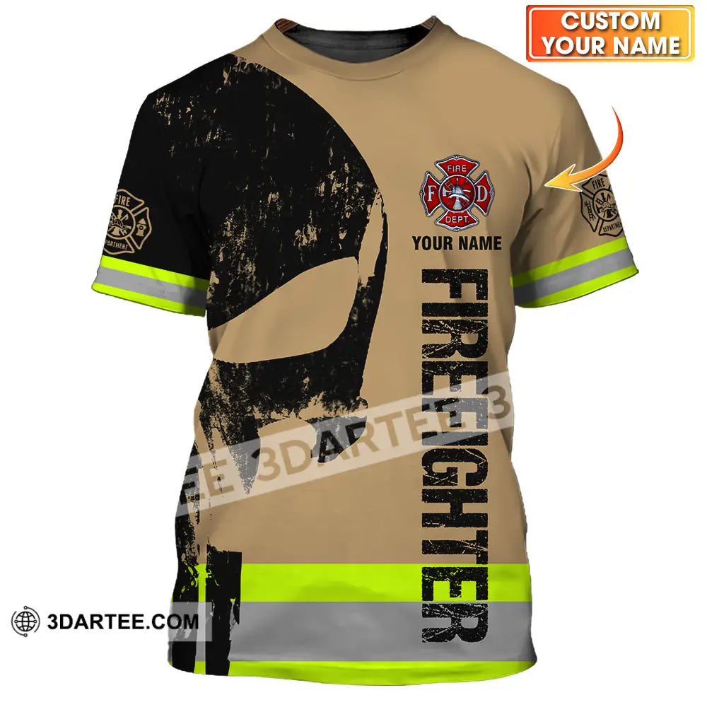 Unisex Shirt - Custom Name Patriot Day 911 Fire Dept T-Shirt