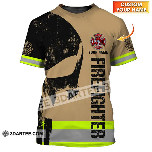 Unisex Shirt - Custom Name Patriot Day 911 Fire Dept T-Shirt