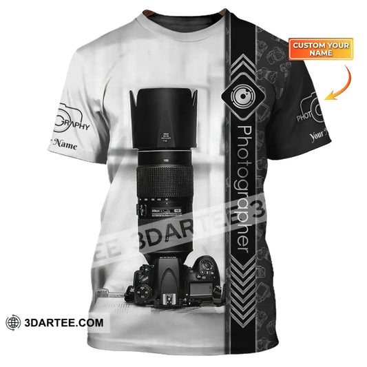 Unisex Shirt Custom Name Photographer Photography T-Shirt Photographers Apparel