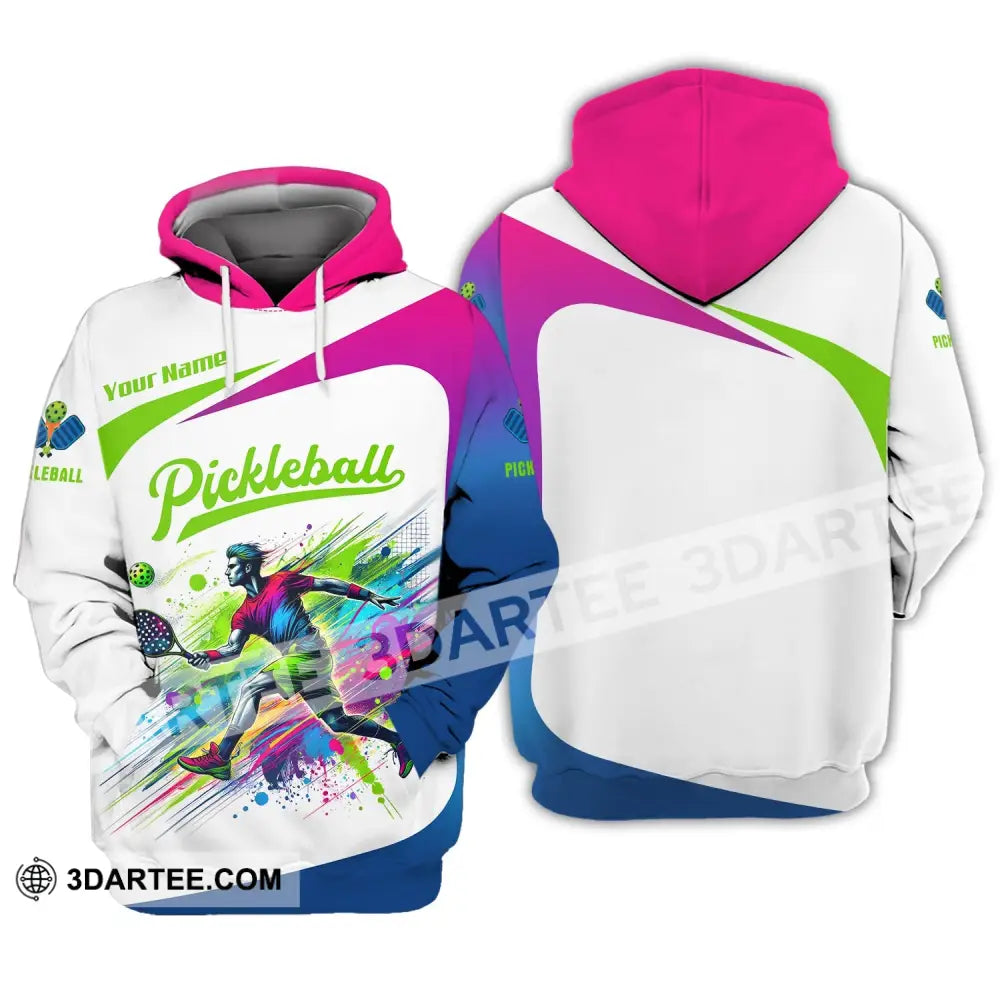 Unisex Shirt Custom Name Pickleball Lover Hoodie Polo Long Sleeve Gift For Players / S T-Shirt