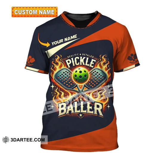 Unisex Shirt Custom Name Pickleball T-Shirt For Club Gift Players T-Shirt