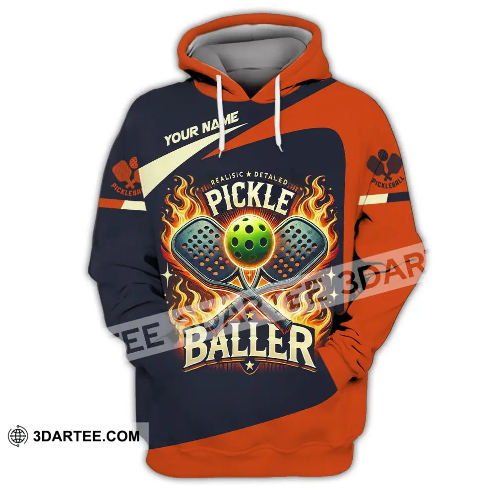 Unisex Shirt Custom Name Pickleball T-Shirt For Club Gift Players Hoodie / S T-Shirt