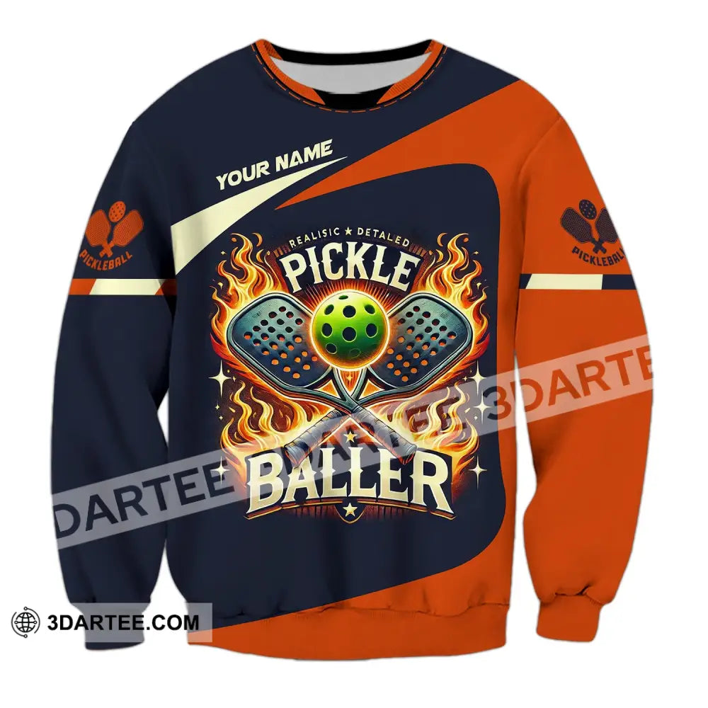 Unisex Shirt Custom Name Pickleball T-Shirt For Club Gift Players Long Sleeve / S T-Shirt