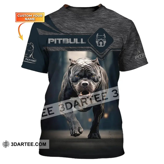 Unisex Shirt Custom Name Pitbull T-Shirt For Dog Lovers