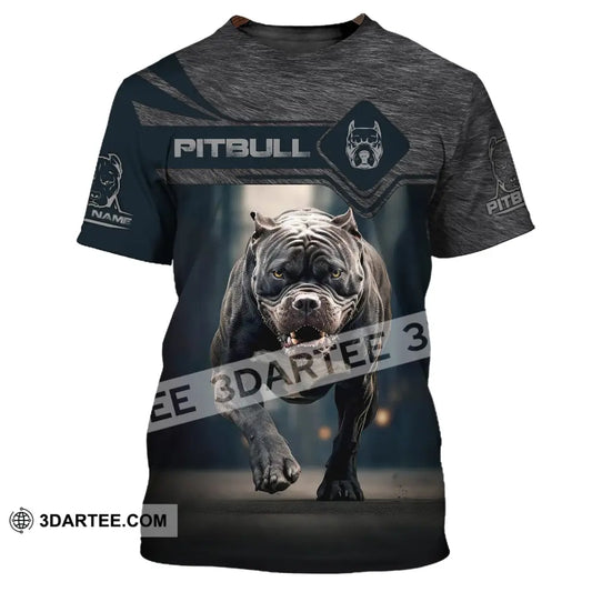 Unisex Shirt Custom Name Pitbull T-Shirt For Dog Lovers / S