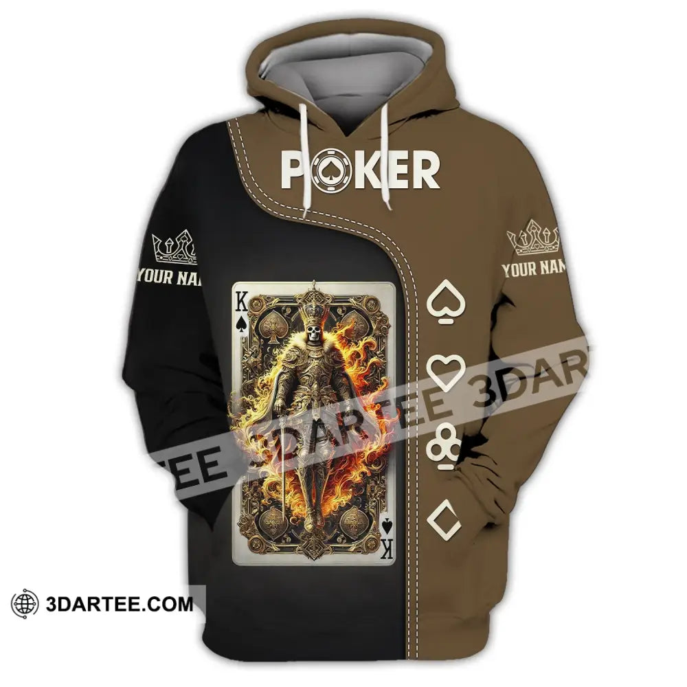 Unisex Shirt Custom Name Poker Gift For Lover Hoodie / S T-Shirt