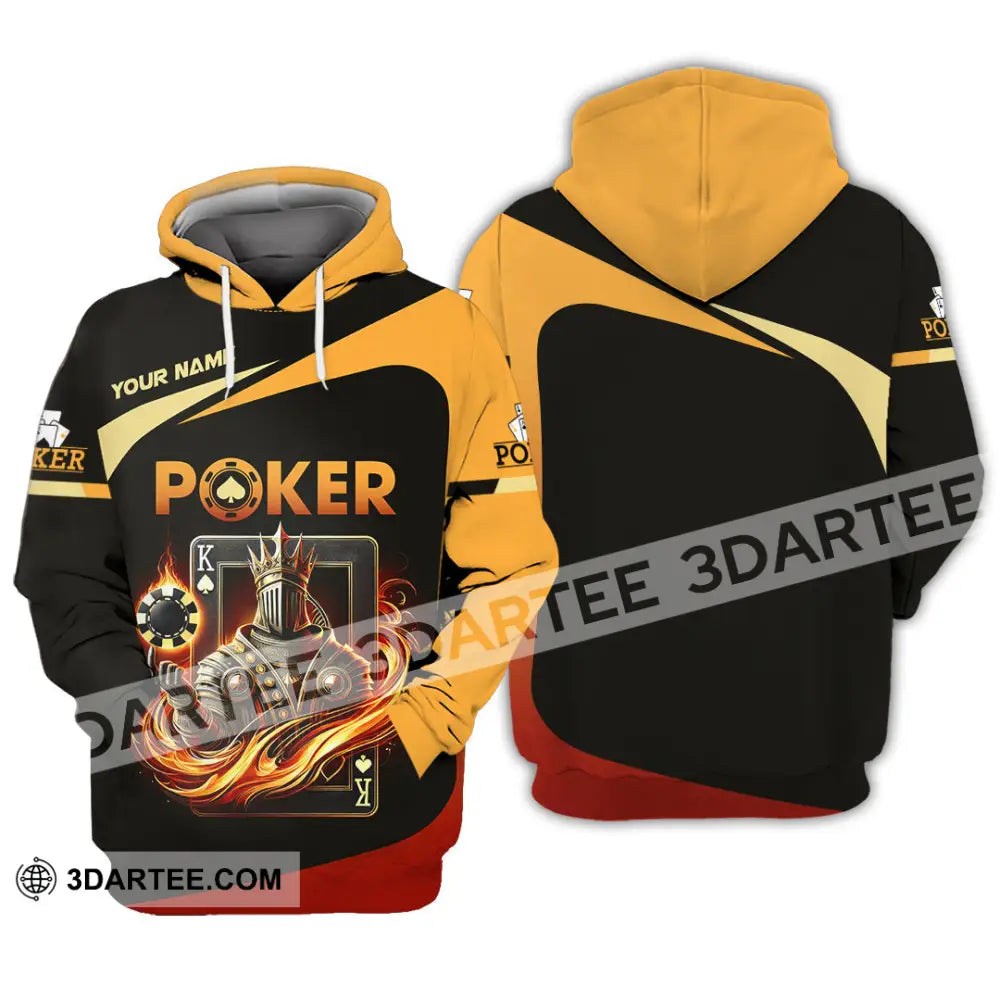 Unisex Shirt Custom Name Poker Gift Hoodie / S T-Shirt