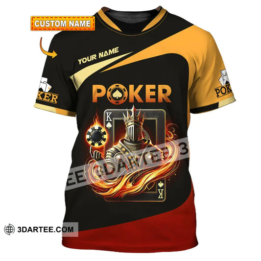 Unisex Shirt Custom Name Poker Gift T-Shirt