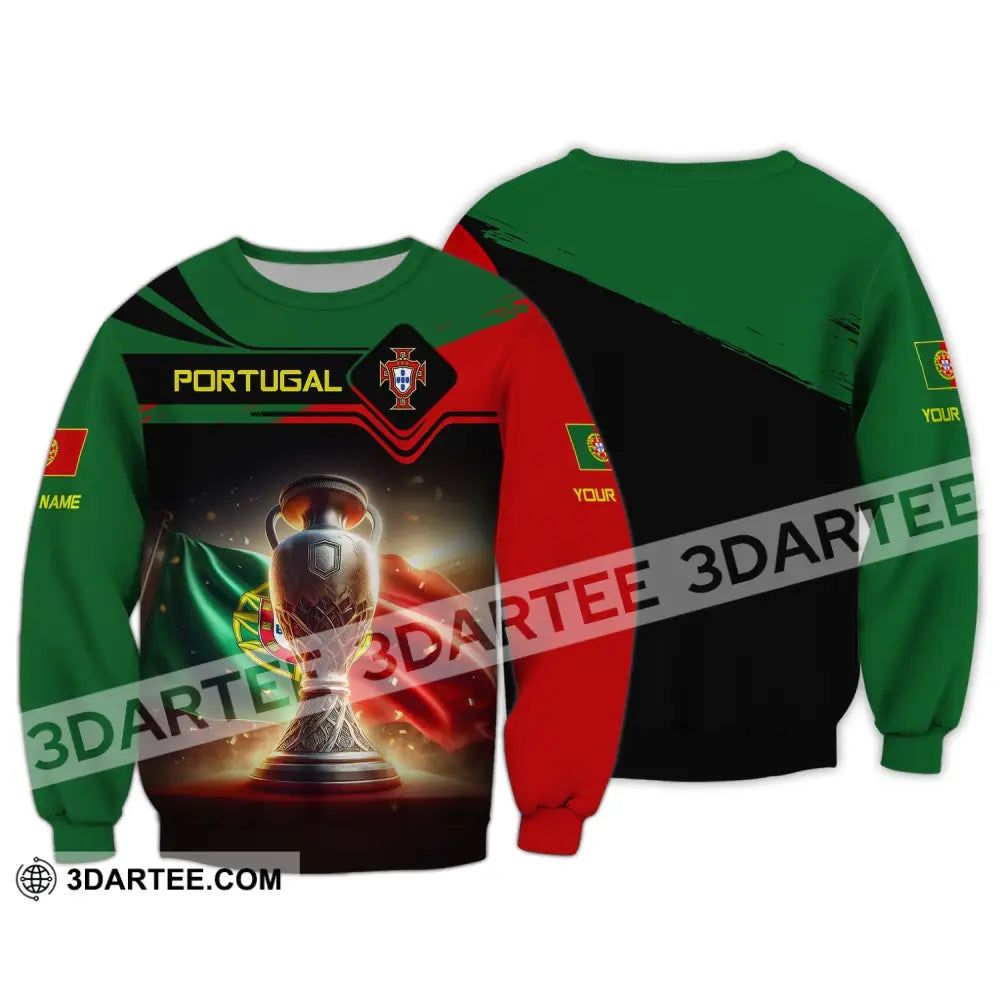 Unisex Shirt Custom Name Portugal Pride Gift Long Sleeve / S T-Shirt