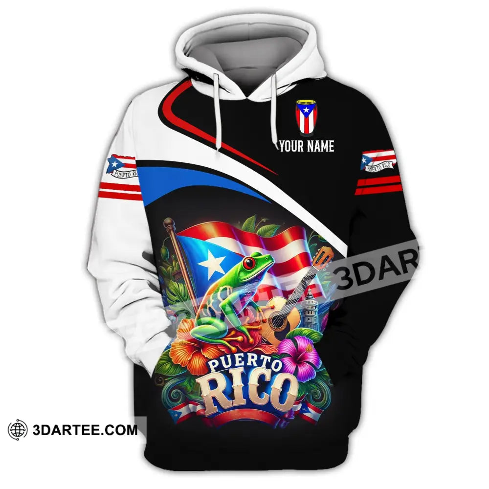 Unisex Shirt - Custom Name Puerto Rico Hoodie / S T-Shirt