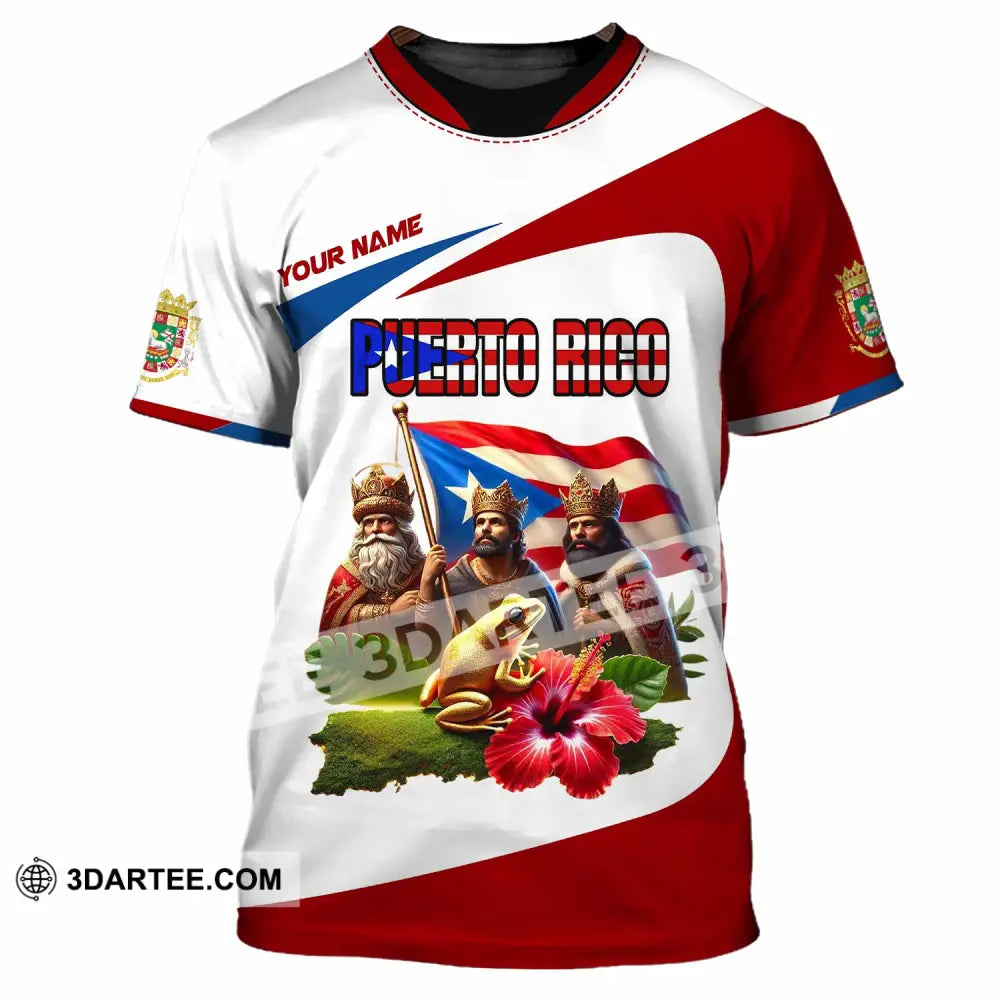 Unisex Shirt Custom Name Puerto Rico Lover Gift T-Shirt / S T-Shirt