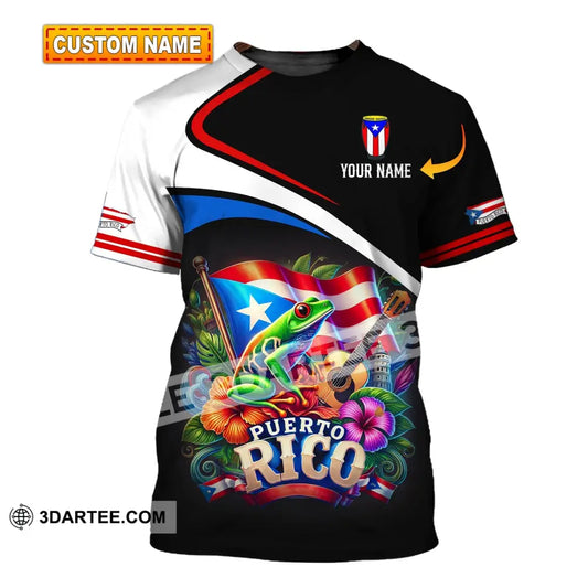 Unisex Shirt - Custom Name Puerto Rico T-Shirt