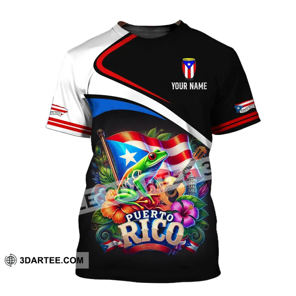 Unisex Shirt - Custom Name Puerto Rico T-Shirt / S T-Shirt