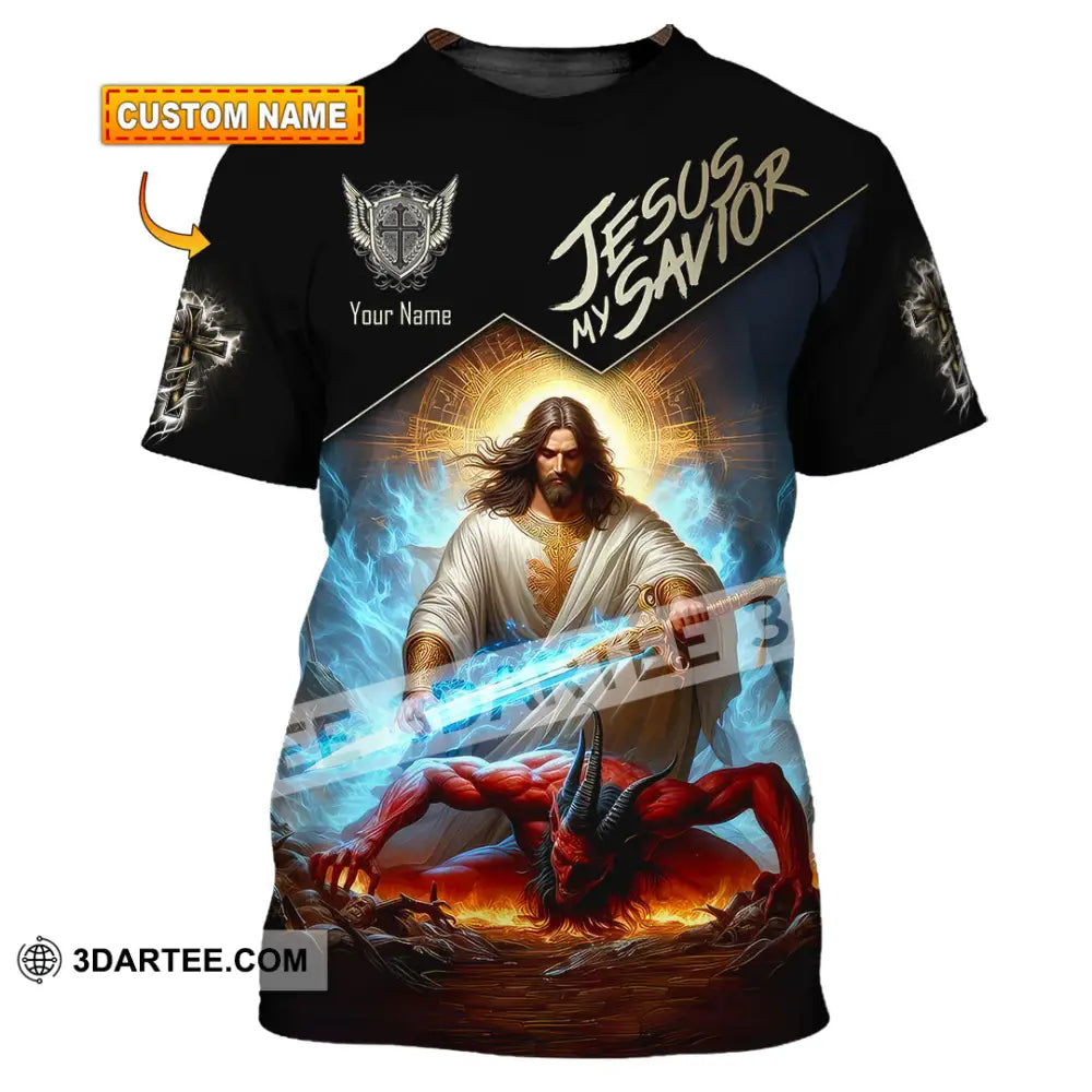 Unisex Shirt - Custom Name Punish Jesus My Savior T-Shirt