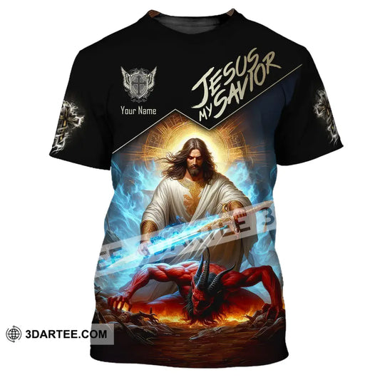 Unisex Shirt - Custom Name Punish Jesus My Savior T-Shirt / S T-Shirt