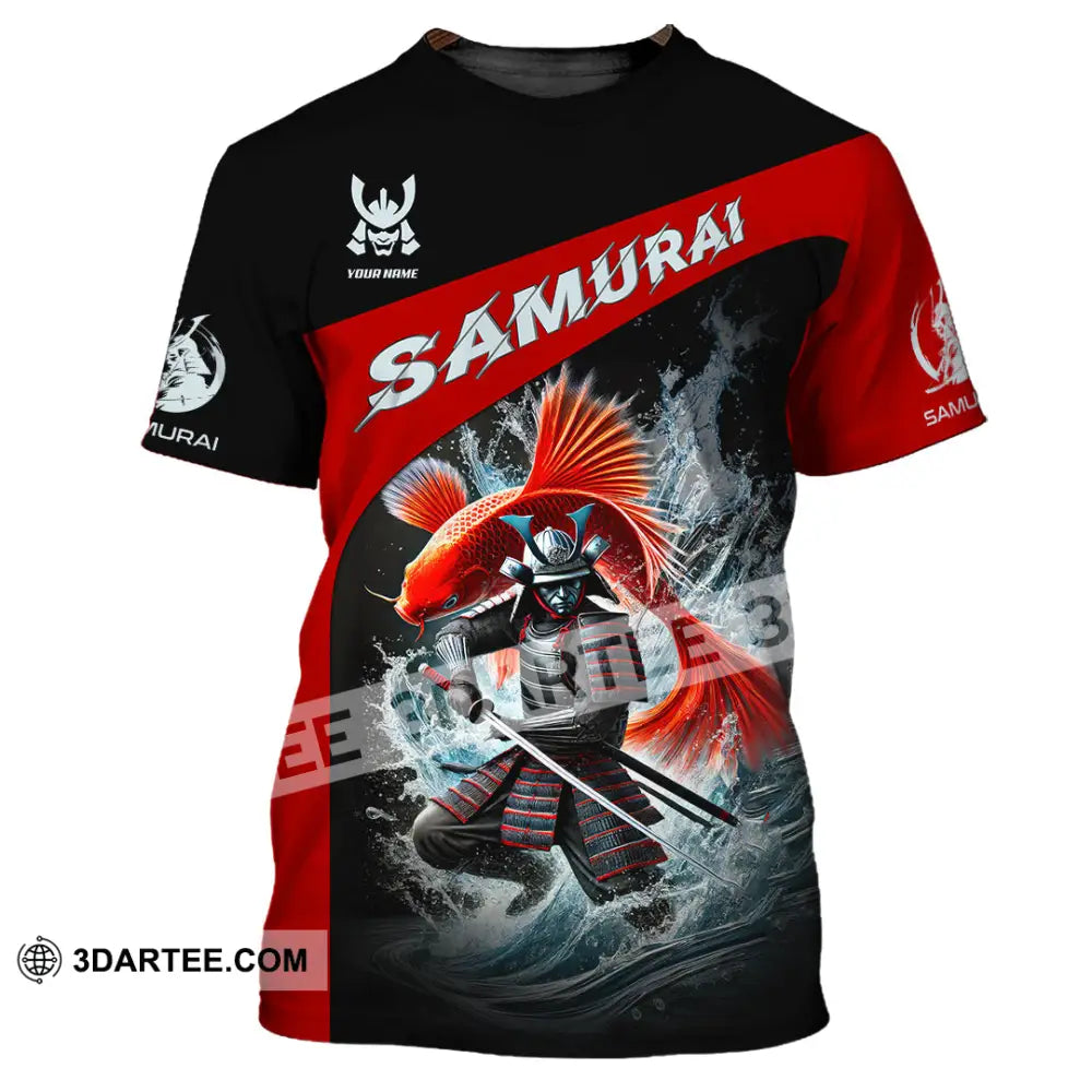 Unisex Shirt Custom Name Samurai Japanese T-Shirt Lover Gift / S T-Shirt