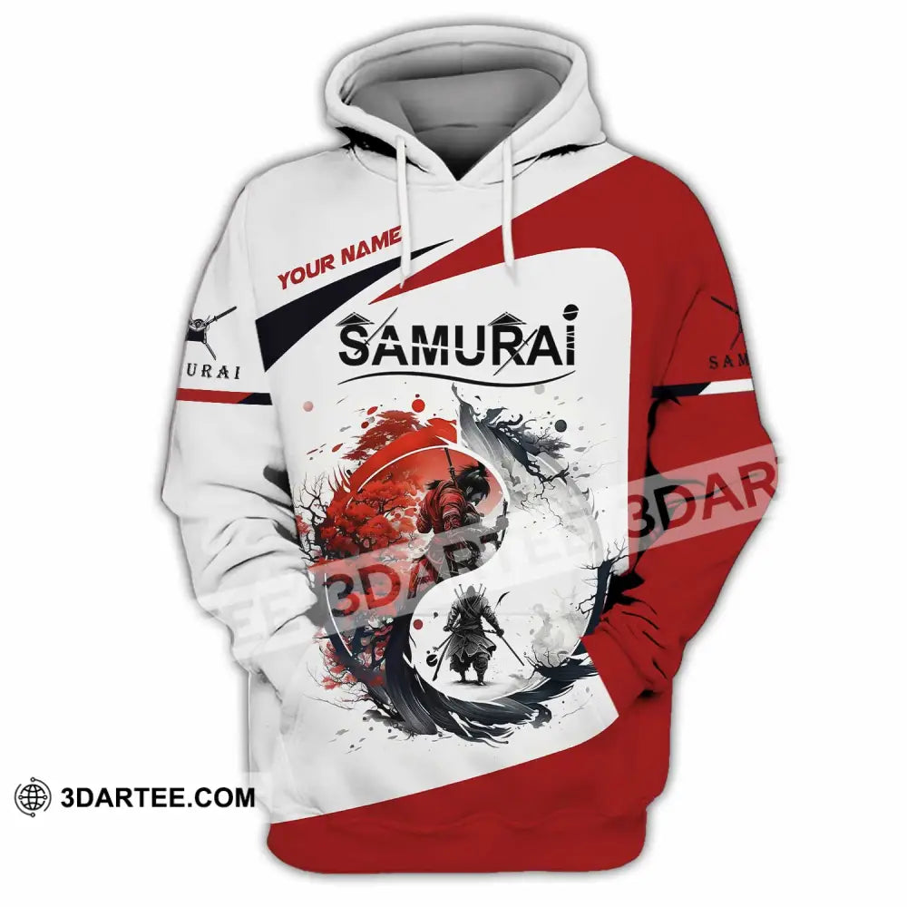 Unisex Shirt Custom Name Samurai Polo Long Sleeve Hoodie / S T-Shirt