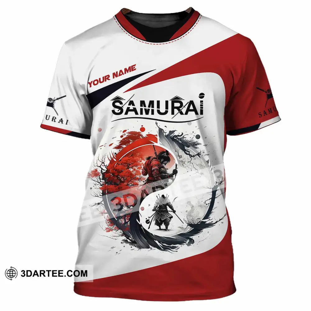 Unisex Shirt Custom Name Samurai Polo Long Sleeve T-Shirt / S T-Shirt