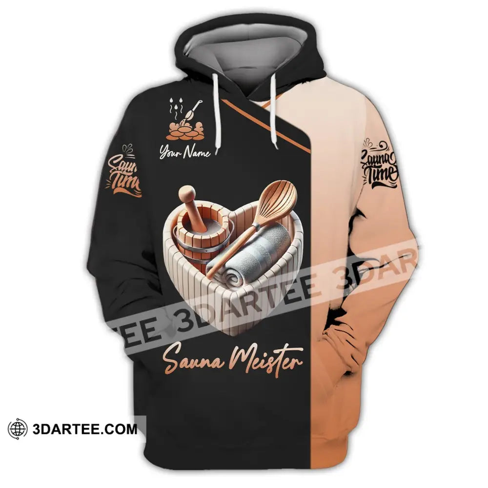 Unisex Shirt - Custom Name Sauna Meister Hoodie / S T-Shirt