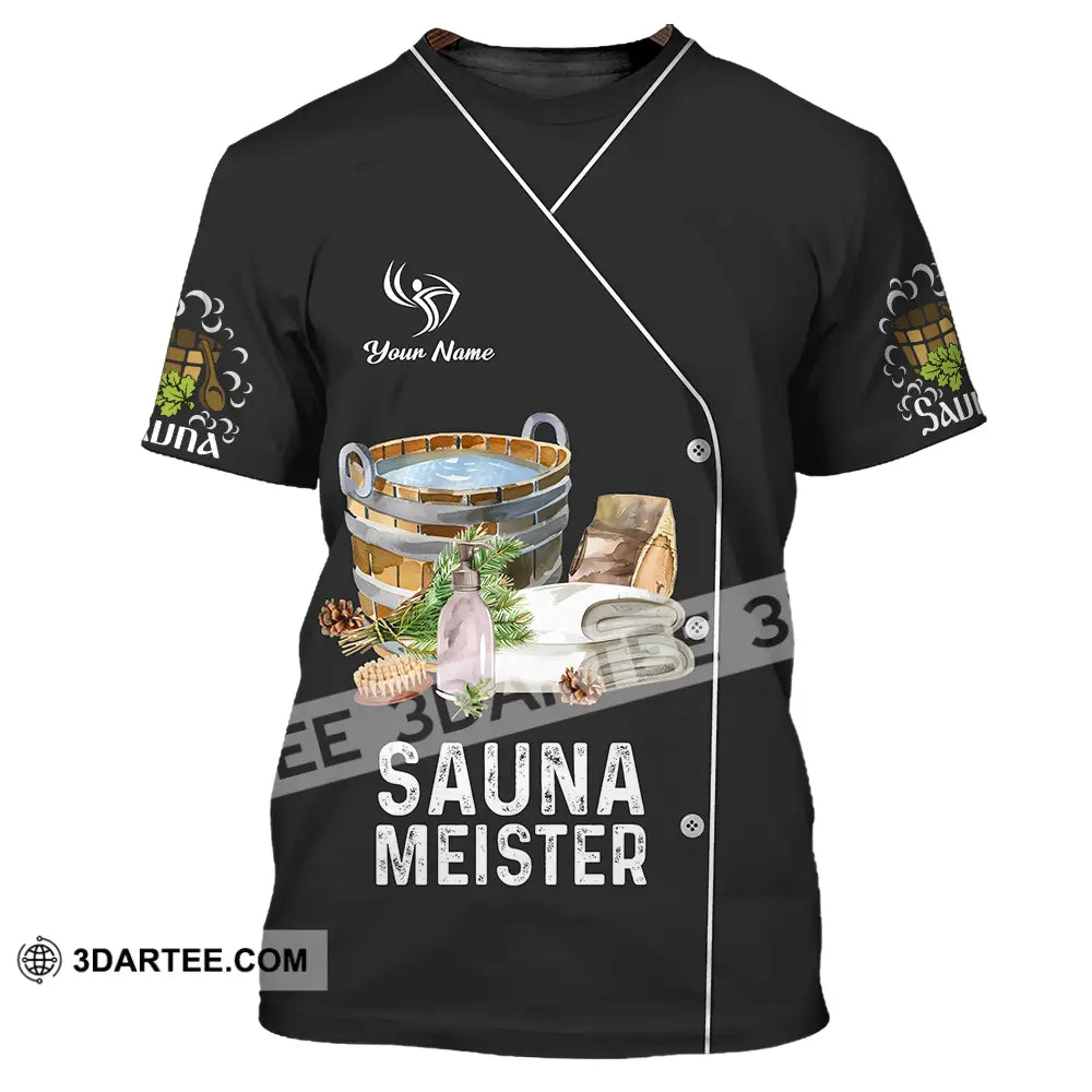 Unisex Shirt - Custom Name Sauna Meister T-Shirt / S T-Shirt