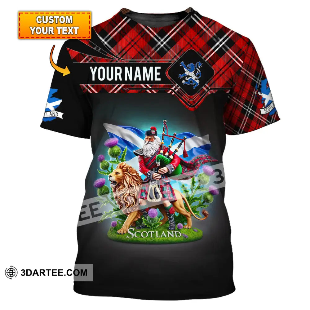 Unisex Shirt Custom Name Scotland Christmas Gift For Scottish T-Shirt