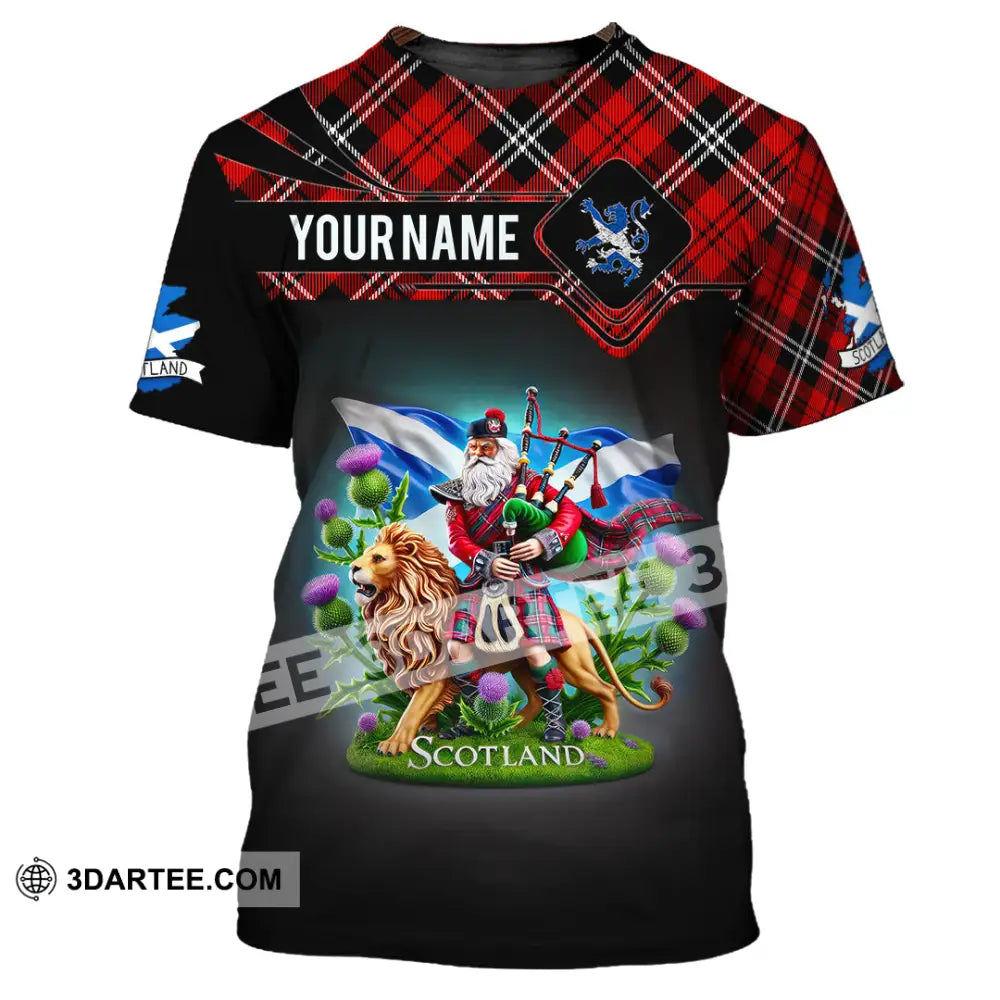 Unisex Shirt Custom Name Scotland Christmas Gift For Scottish T-Shirt / S T-Shirt