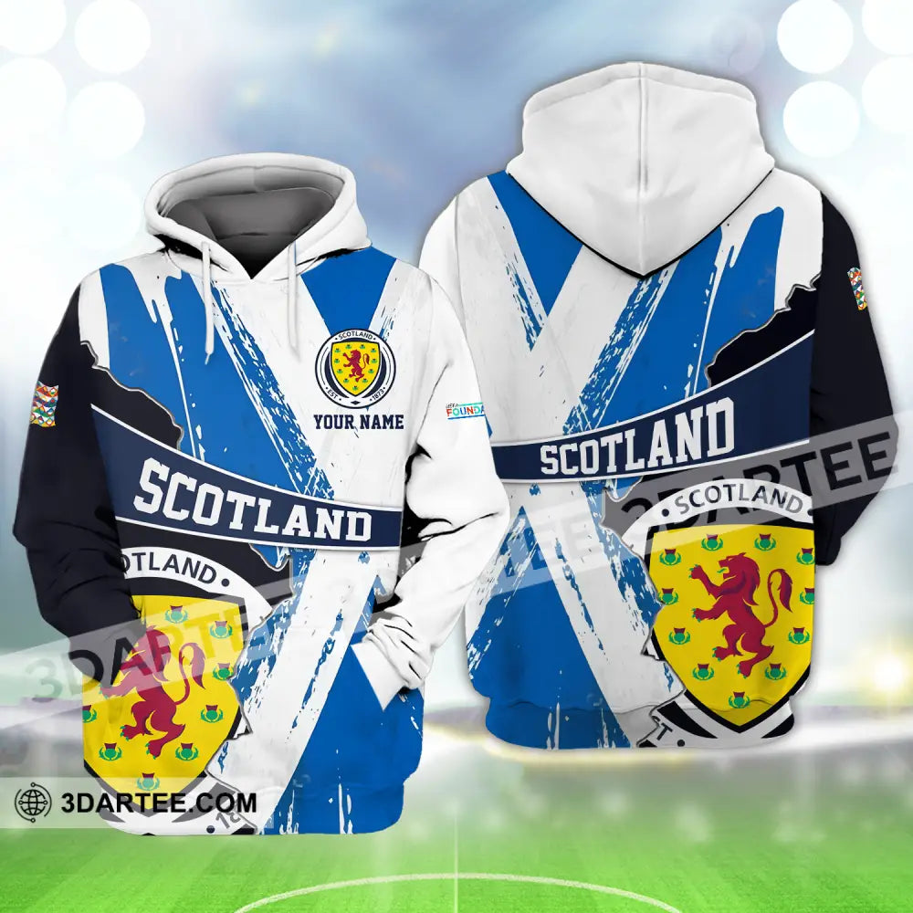 Unisex Shirt - Custom Name Scotland Est.1983 Euro 2024 Hoodie / S T-Shirt