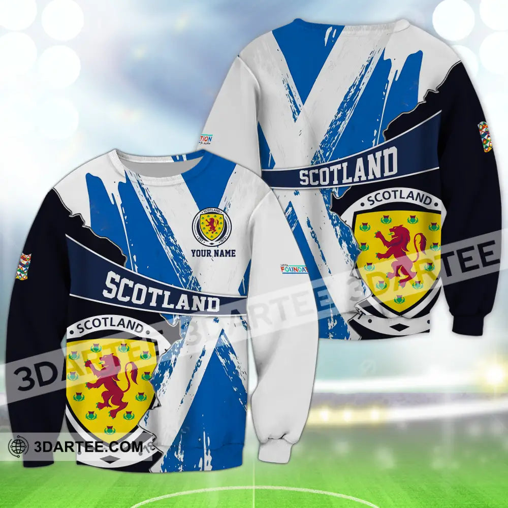 Unisex Shirt - Custom Name Scotland Est.1983 Euro 2024 Long Sleeve / S T-Shirt