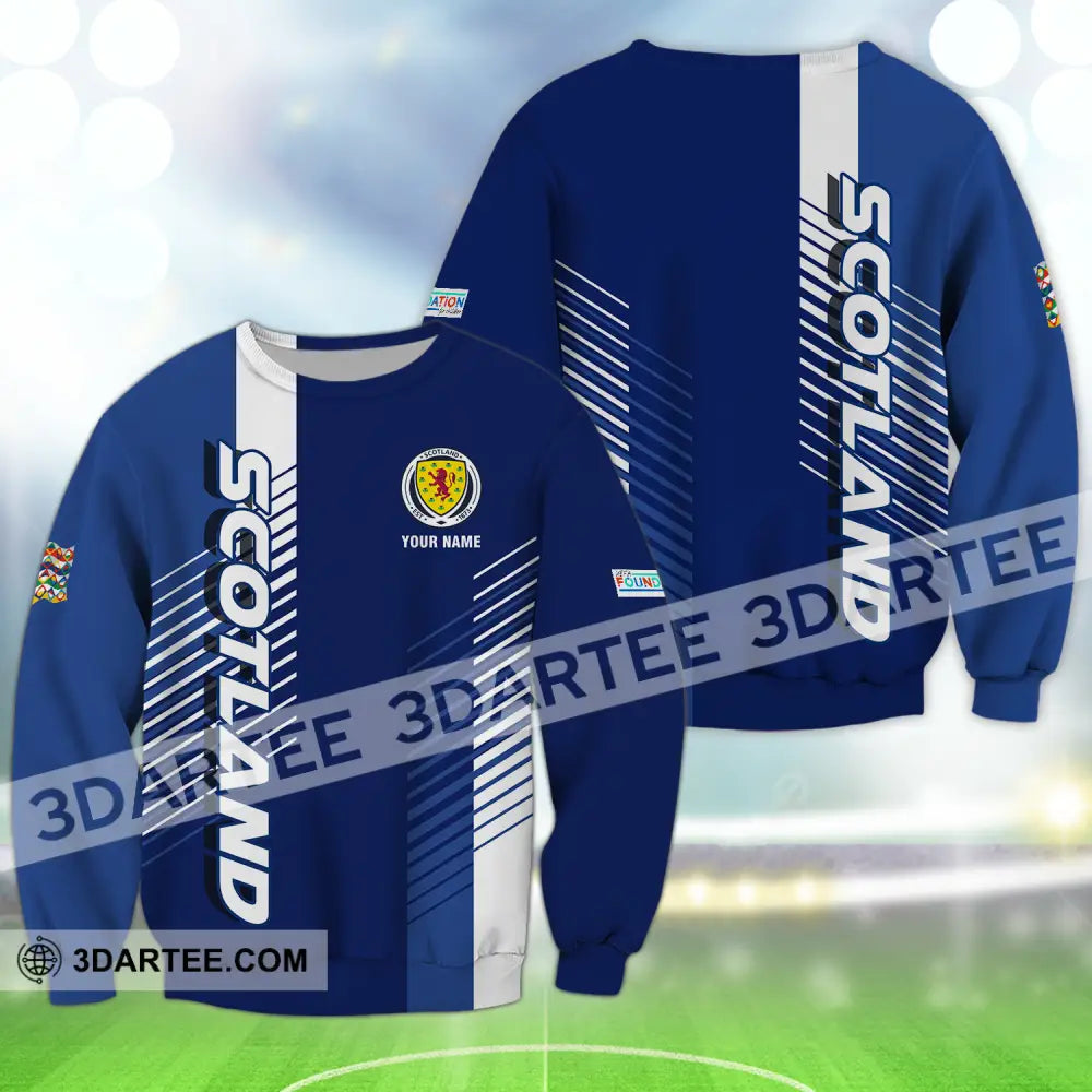 Unisex Shirt - Custom Name Scotland Euro 2024 Long Sleeve / S T-Shirt