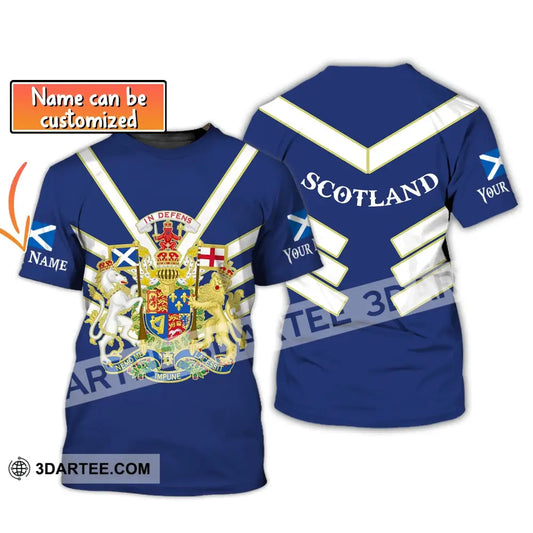 Unisex Shirt Custom Name Scotland In Defens T-Shirt