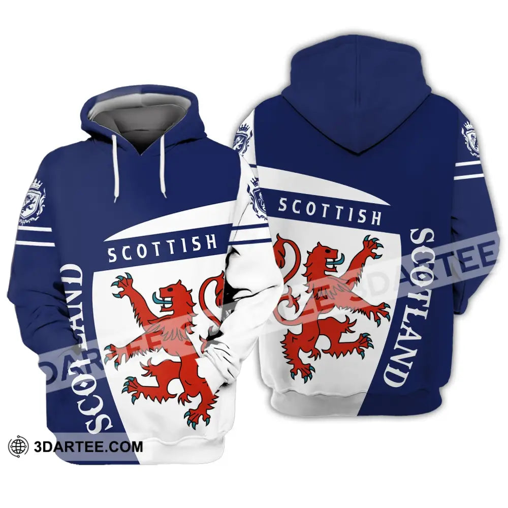 Unisex Shirt Custom Name Scotland Scottish Polo T-Shirt Gift For Lover Hoodie / S