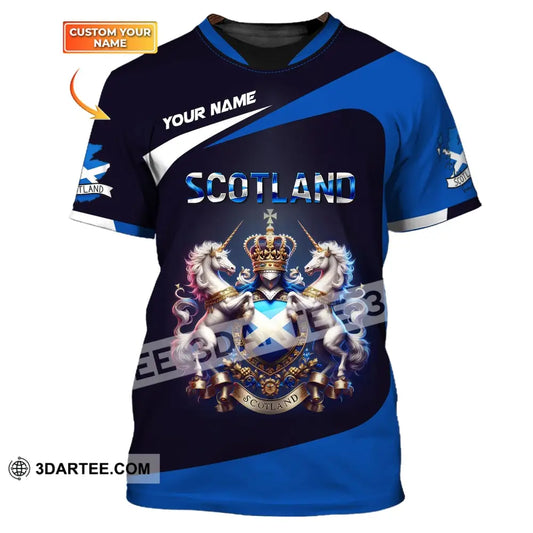 Unisex Shirt Custom Name Scotland Scottish T-Shirt Lover