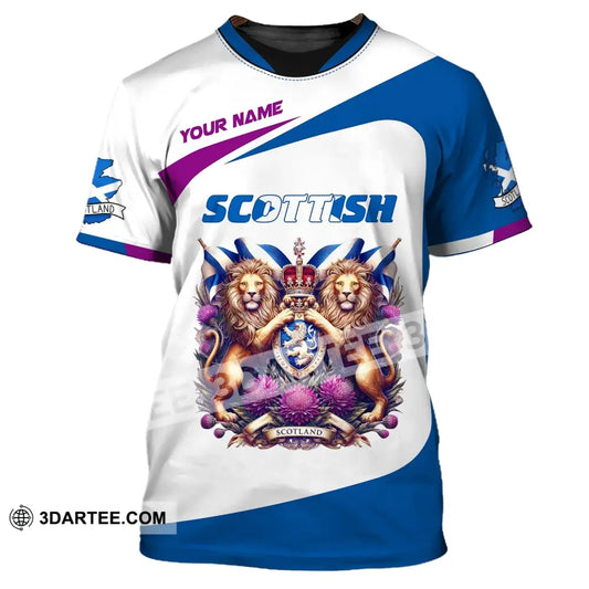 Unisex Shirt Custom Name Scotland Scottish T-Shirt Lover / S