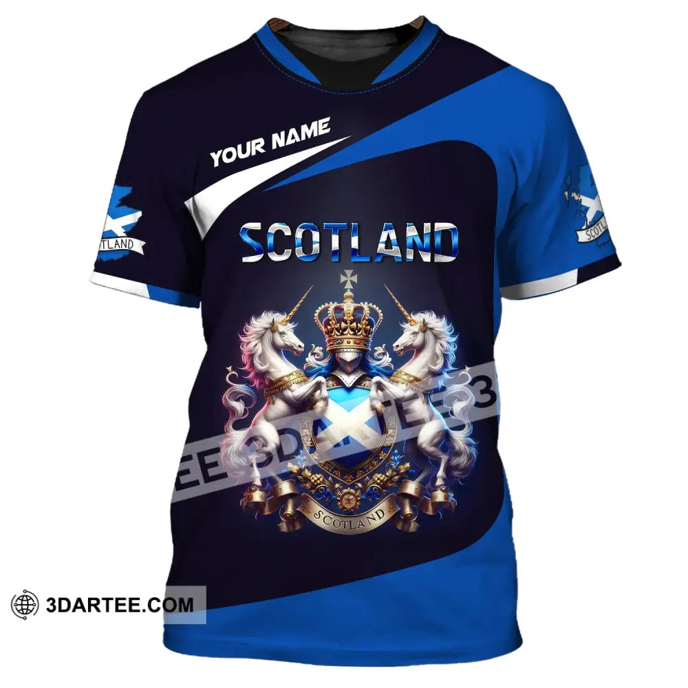 Unisex Shirt Custom Name Scotland Scottish T-Shirt Lover / S