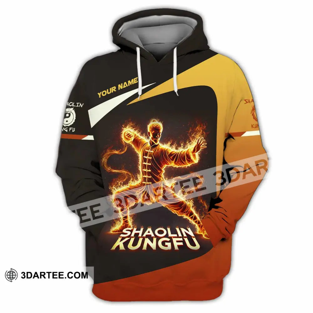 Unisex Shirt Custom Name Shaolin Kungfu Polo Long Sleeve Hoodie / S T-Shirt