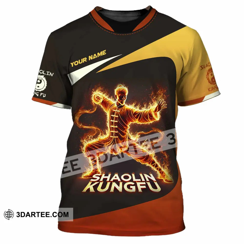 Unisex Shirt Custom Name Shaolin Kungfu Polo Long Sleeve T-Shirt / S T-Shirt